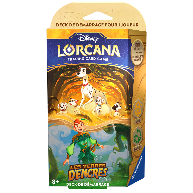 Disney Lorcana : Set 3 - Les Terres d'Encre - Starter Deck assortiment (x8) - FR