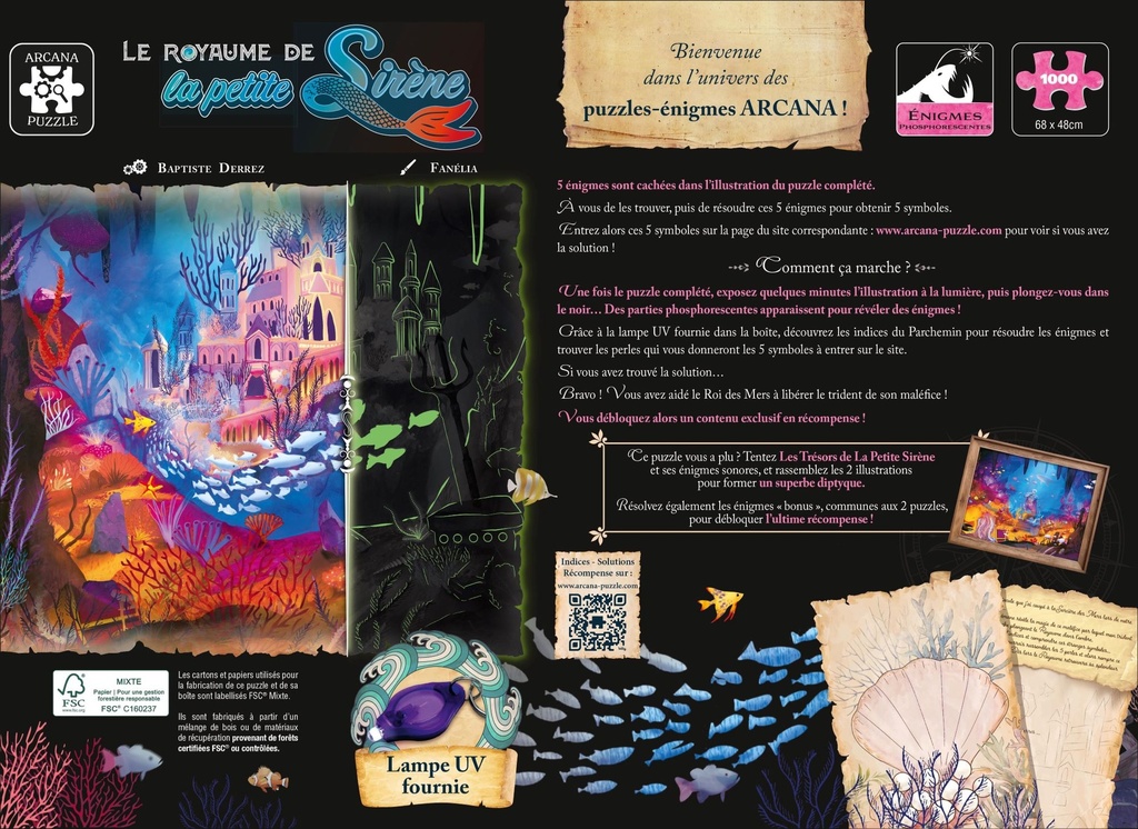 Arcana puzzle : le royaume de la petite sirène - FR