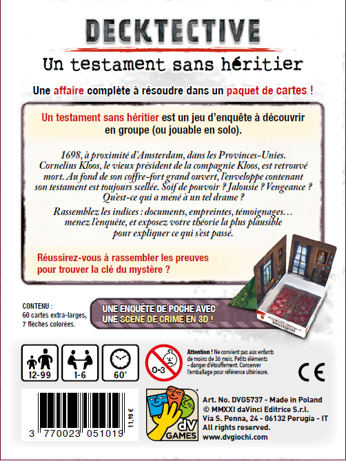 DECKTECTIVE - Un Testament sans Héritier - FR