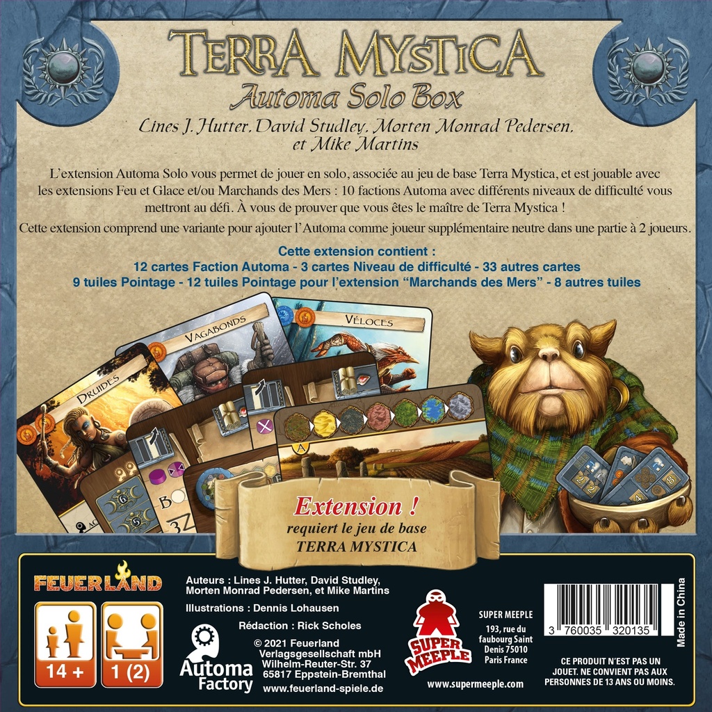 Terra Mystica - Ext. Automa Solo - FR