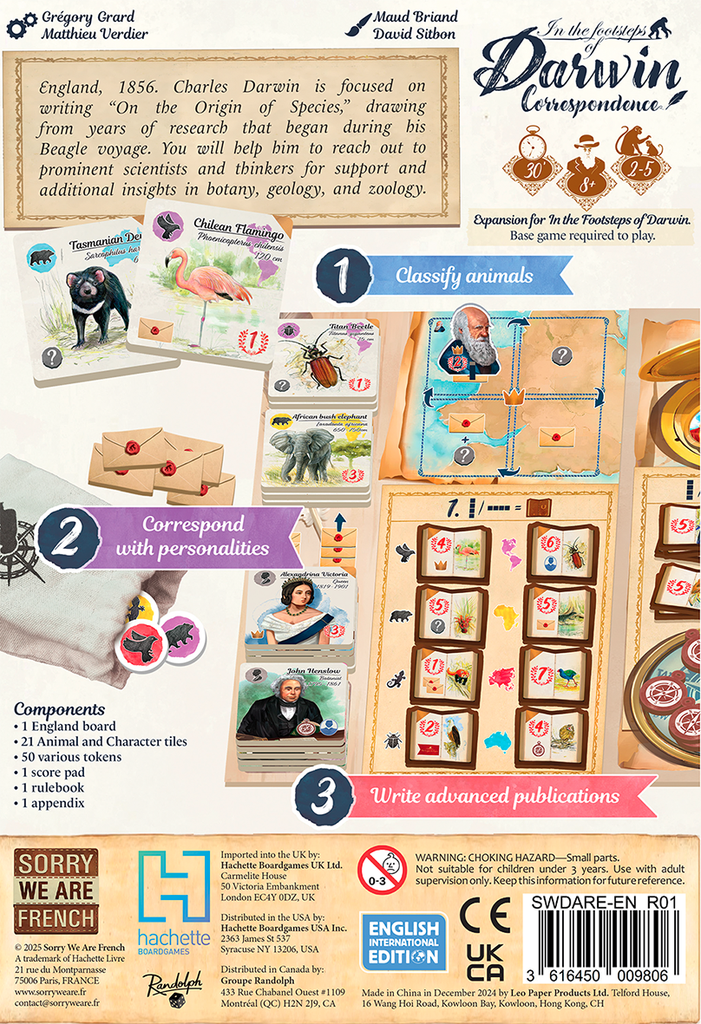 In the Footsteps of Darwin: Correspondence Expansion - EN