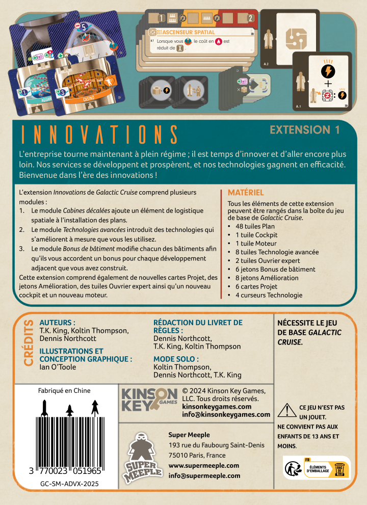 Galactic Cruise : Ext. Innovations - FR