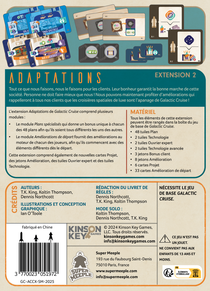 Galactic Cruise : Ext. Adaptations
