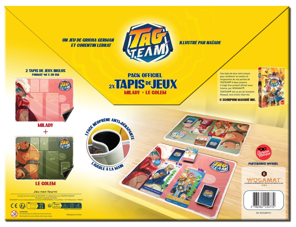 Tapis Tag Team (2) (Milady &amp; Golem) - FR