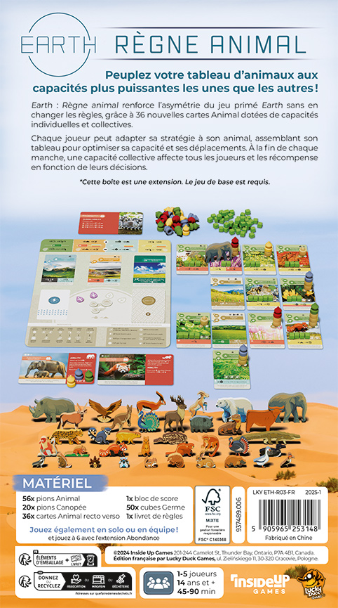 Earth : Ext. Règne Animal - FR