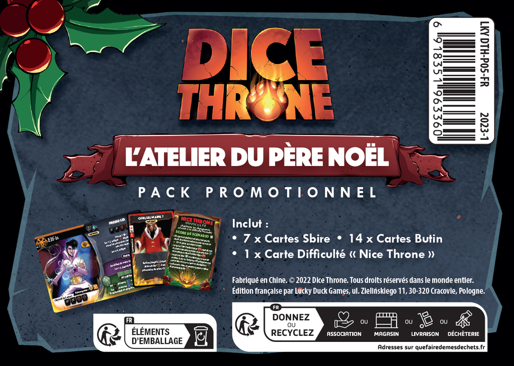 Dice Throne : Pere-Noel vs. Krampus - Ext. Atelier du Père-Noël - FR