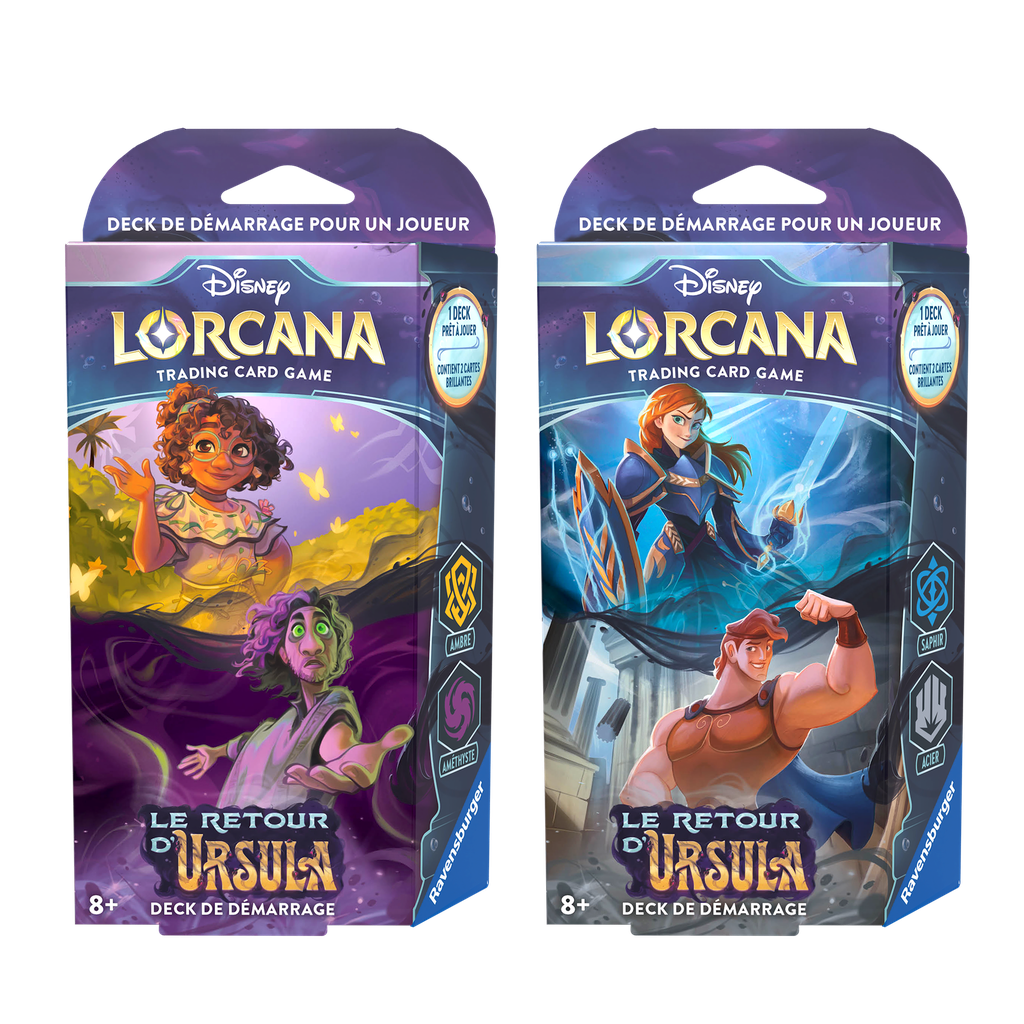 Disney Lorcana : Set 4 - Le Retour d'Ursula - Starter Deck Display (x8) - FR