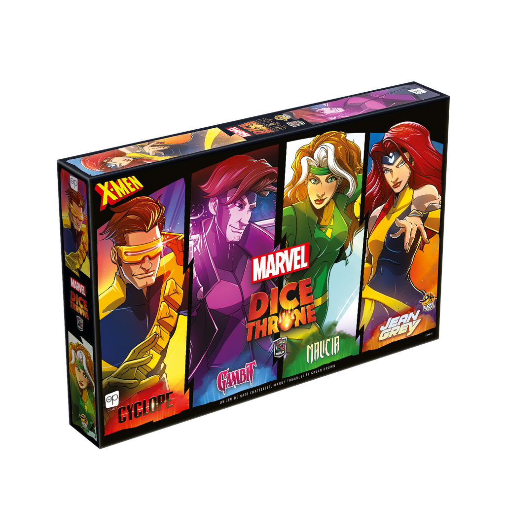 Marvel Dice Throne - X-Men : Cyclops vs. Gambit vs. Rogue vs. Jean Grey - FR
