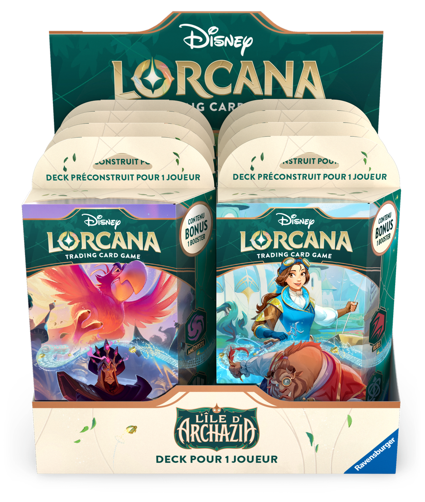 Disney Lorcana : Set 7 - L'ile d'Archazia - Starter Deck Assortment (x8) - FR