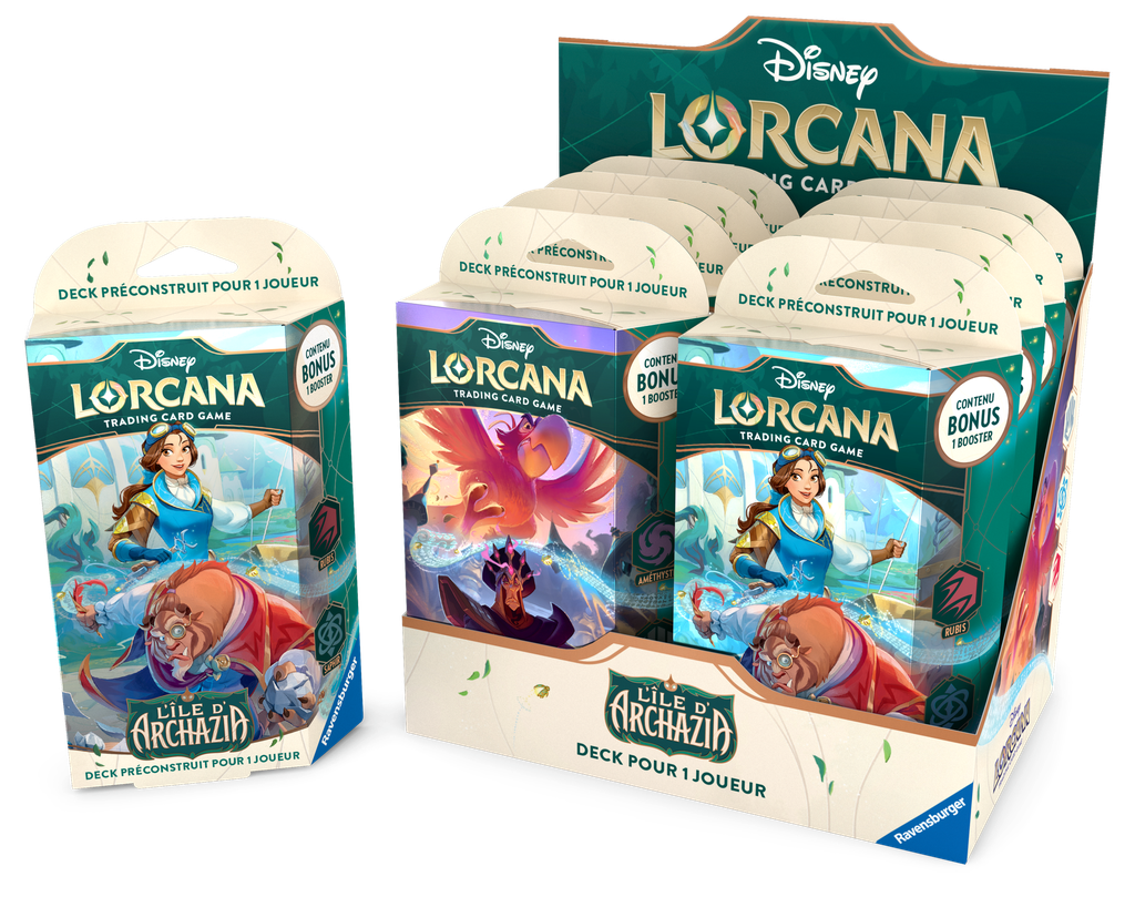 Disney Lorcana : Set 7 - L'ile d'Archazia - Starter Deck Display (x8) - FR