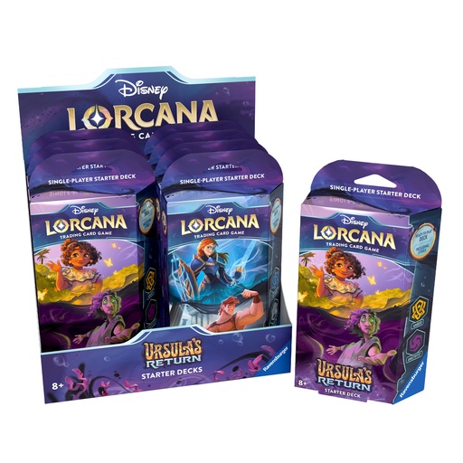 [11098327] Disney Lorcana : Set 4 - Ursula's Return - Starter Deck Display (x8) - EN