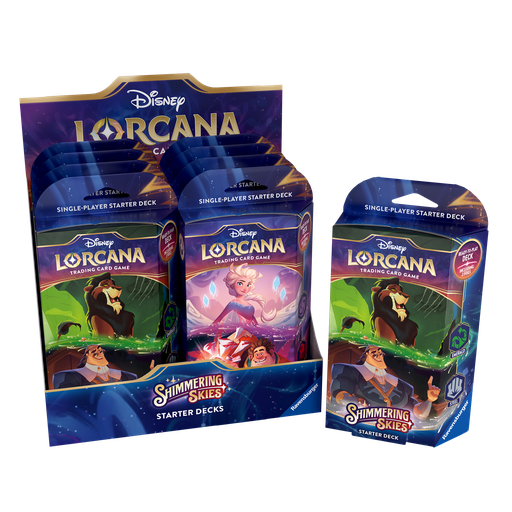 [11098448] Disney Lorcana : Set 5 - Shimmering Skies - Starter Deck Display (x8) - EN