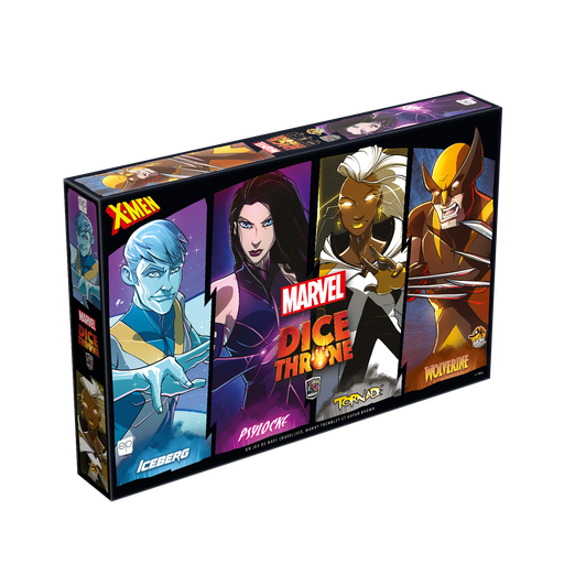 [LKY MDT-R03-FR (935408.006)] Marvel Dice Throne - X-Men : Ice Man vs. Psylocke vs. Storm vs. Wolverine - FR