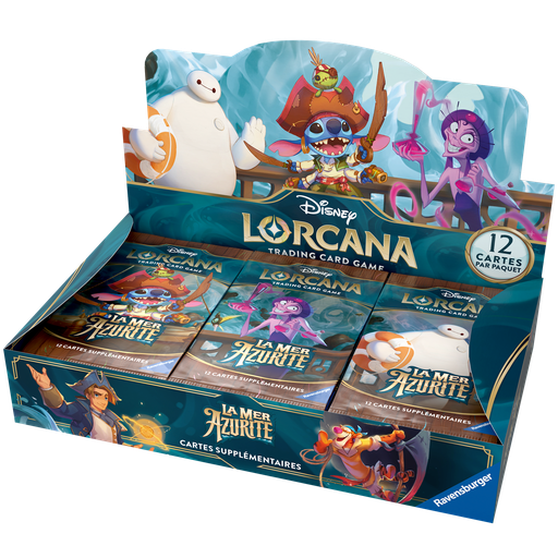[11098468] Disney Lorcana : Set 6 - La Mer d'Azurite - Booster Pack - Display (x24) - FR