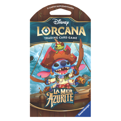 [11098431] Disney Lorcana : Set 6 - La Mer d'Azurite - Booster Pack Sleeved - FR