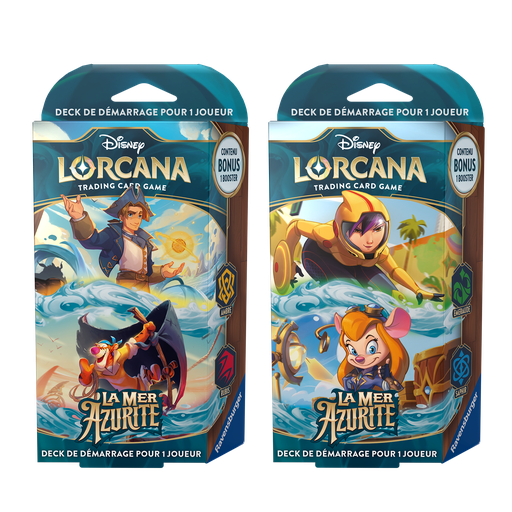 [11098464] Disney Lorcana : Set 6 - La Mer d'Azurite - Starter Deck Assortment (x8) - FR