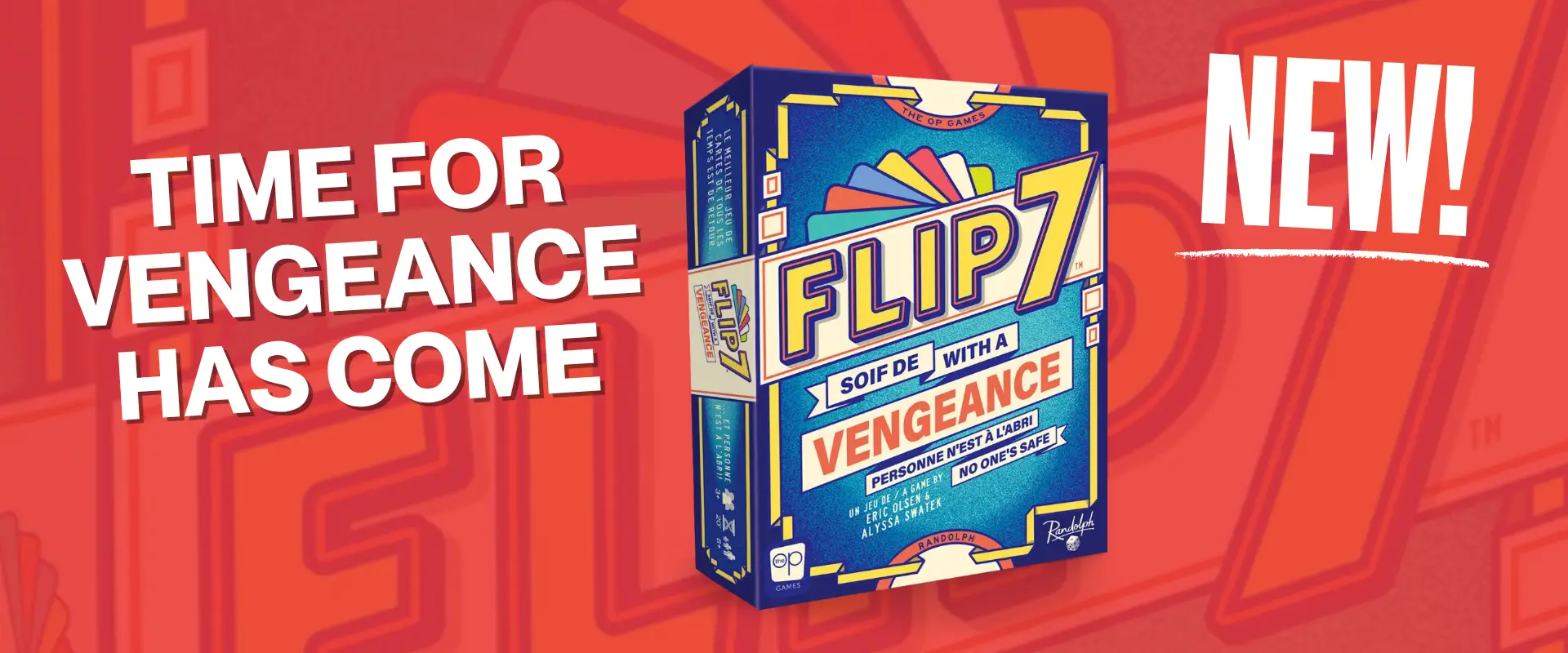 The best card game of all time is back, and this time, anything goes! Flip 7: Vengeance - MLV