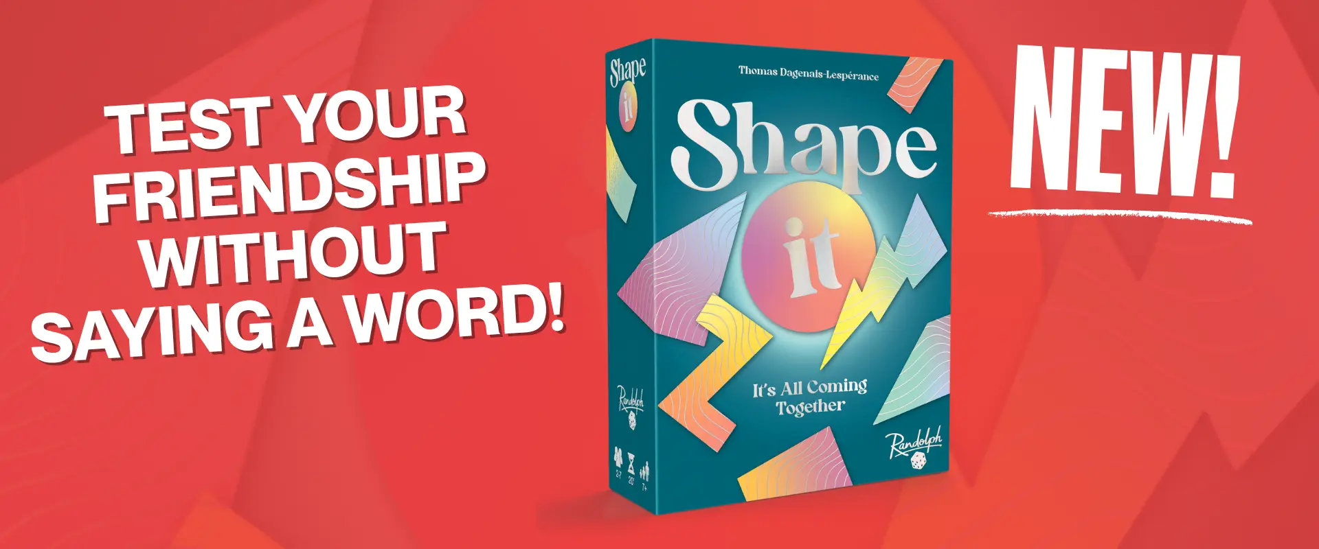 A cooperative game where you’re only allowed to communicate with the shapes you play! Shape it - EN