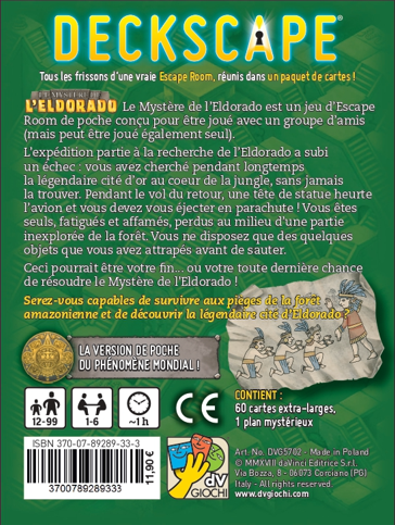 DECKSCAPE - Le Mystère de l'Eldorado - FR