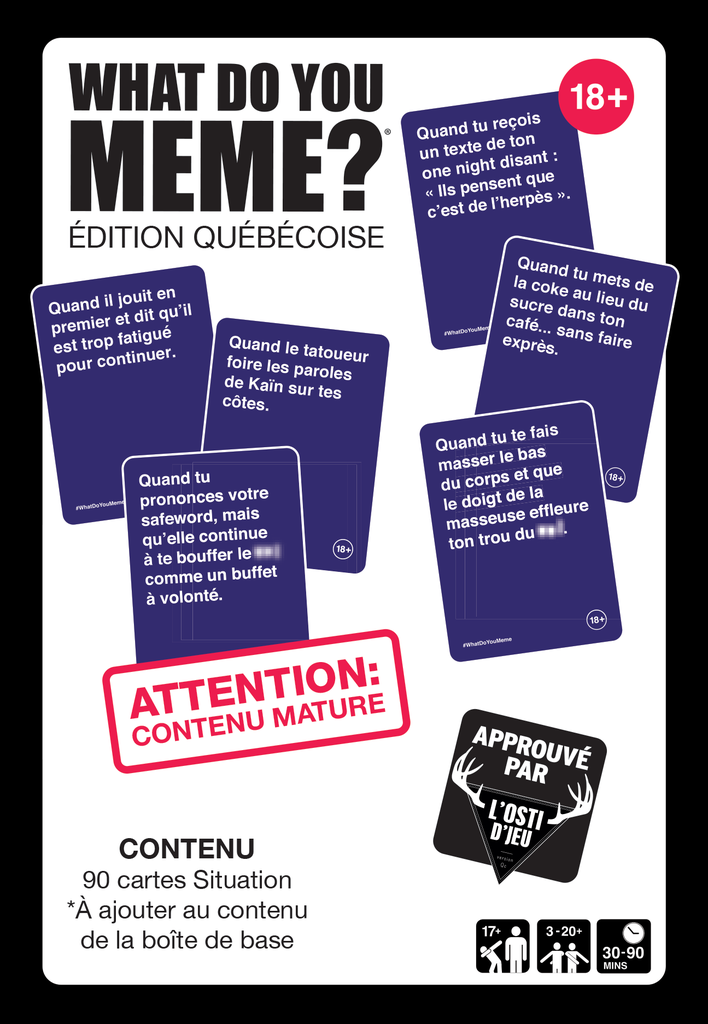 What Do You Meme? - Ext. 18+ Éd. Québécoise BACK - FR