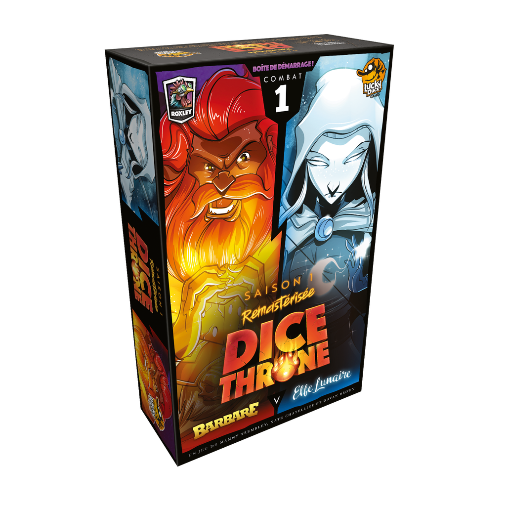 Dice Throne Sais.1 : Barbare vs. Elfe Lunaire