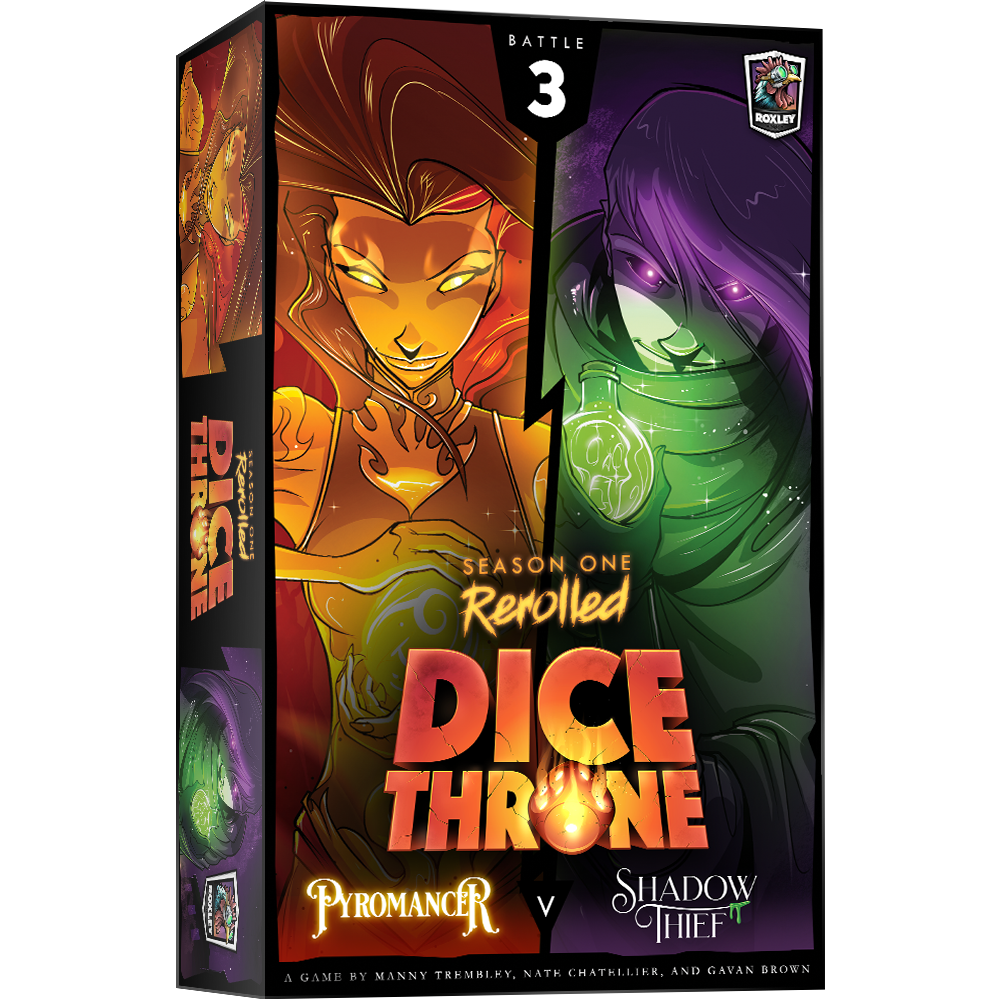 Dice Throne Sais.1 : Pyromancien vs. Voleur de l'ombre