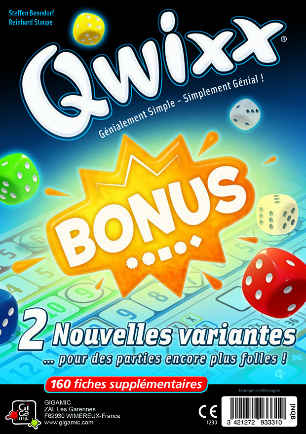 Qwixx - Bonus (Bloc 160 fiches) - FR