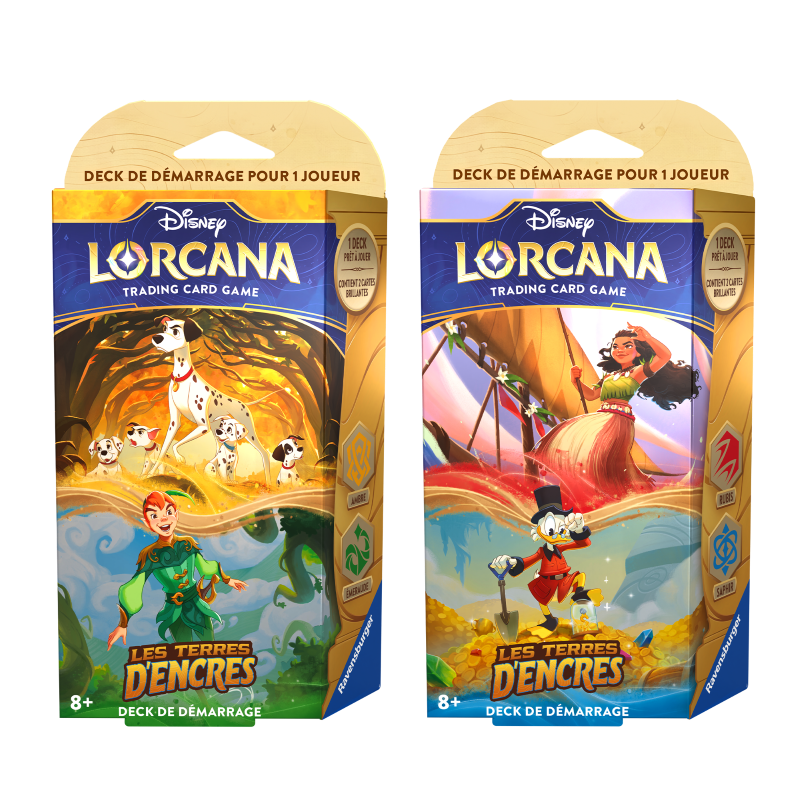 Disney Lorcana : Set 3 - Les Terres d'Encre - Starter Deck assortment (x8) - FR