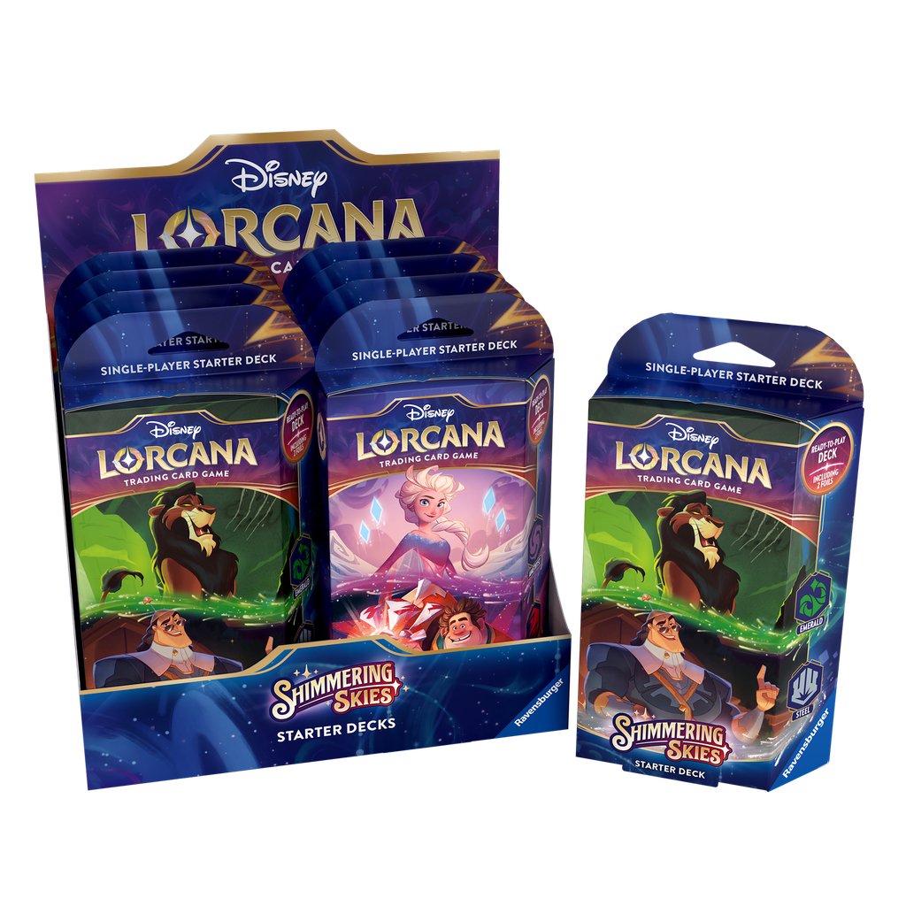 Disney Lorcana : Set 5 - Shimmering Skies - Starter Deck Display (x8) - EN