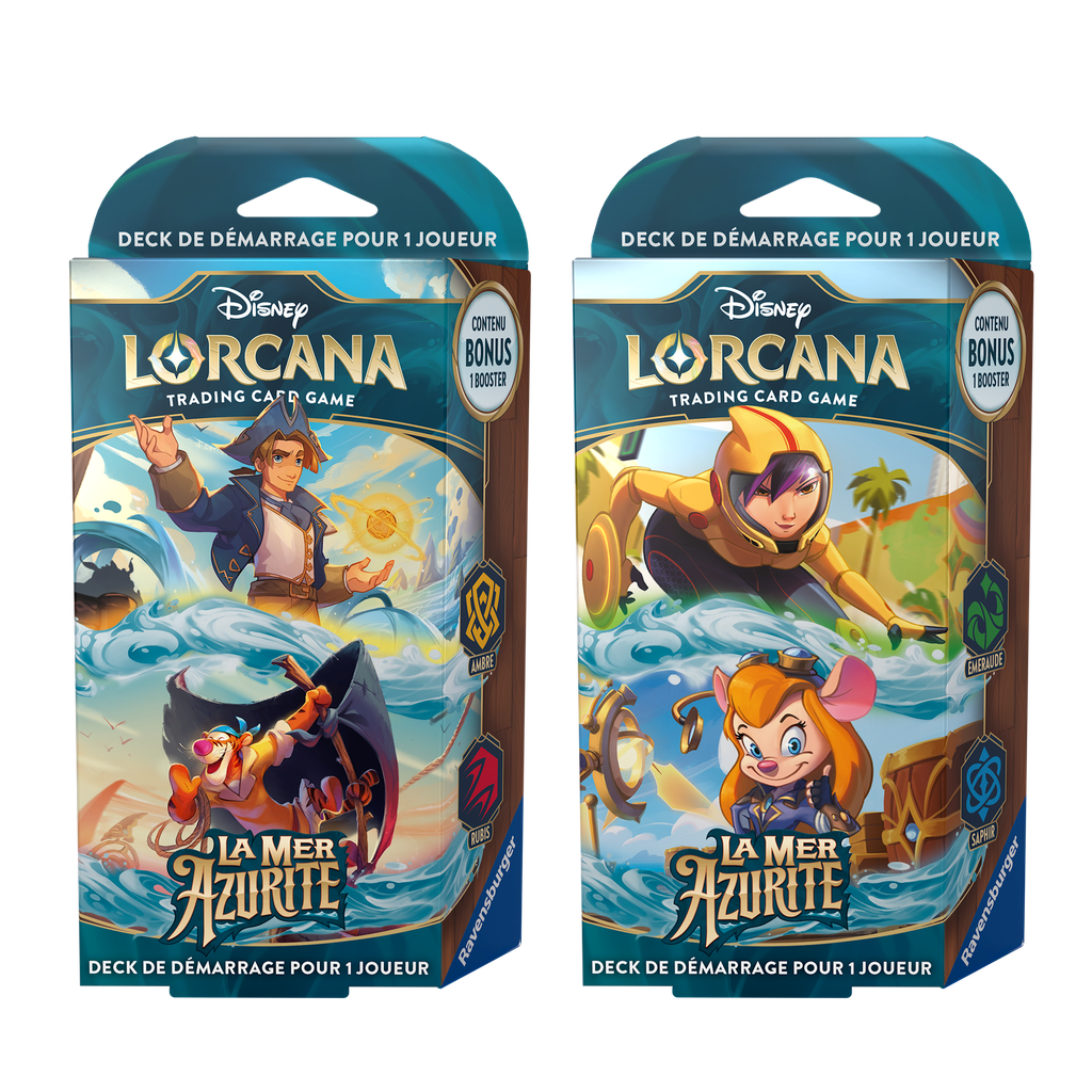 Disney Lorcana : Set 6 - La Mer d'Azurite - Starter Deck Assortment (x8) - FR