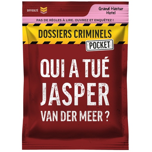 [DCPQJV01FR] Dossiers Criminels Pocket : Qui a Tué Jasper Van Der Meer? - FR